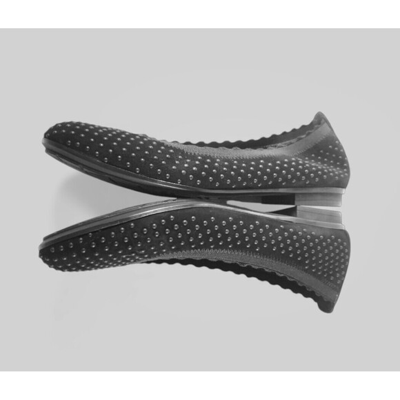 HISPANITAS 3D Black Women's Hobnail Scalloped Bethel Ballerina Flats Shoes US 6 - Picture 4 of 11